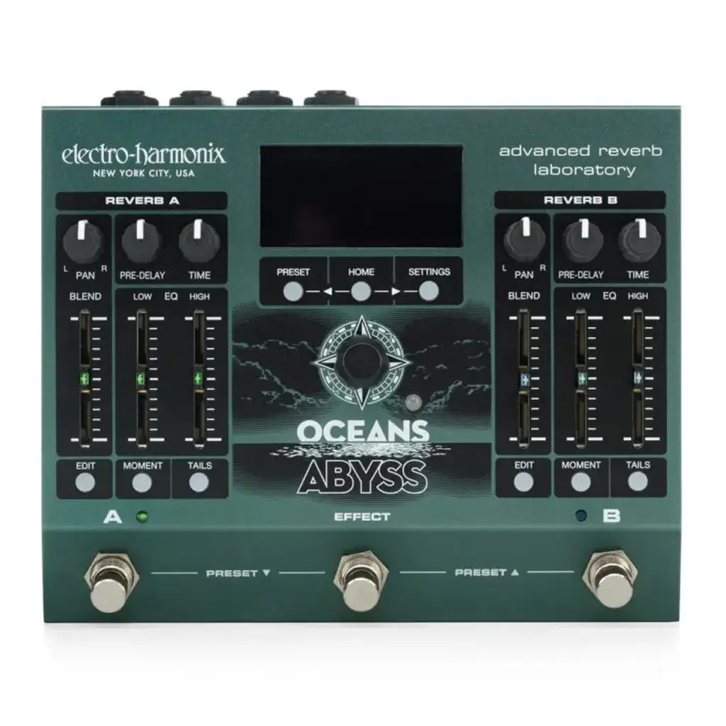 Electro-Harmonix Oceans Abyss Advanced Reverb Laboratory Pedal 1
