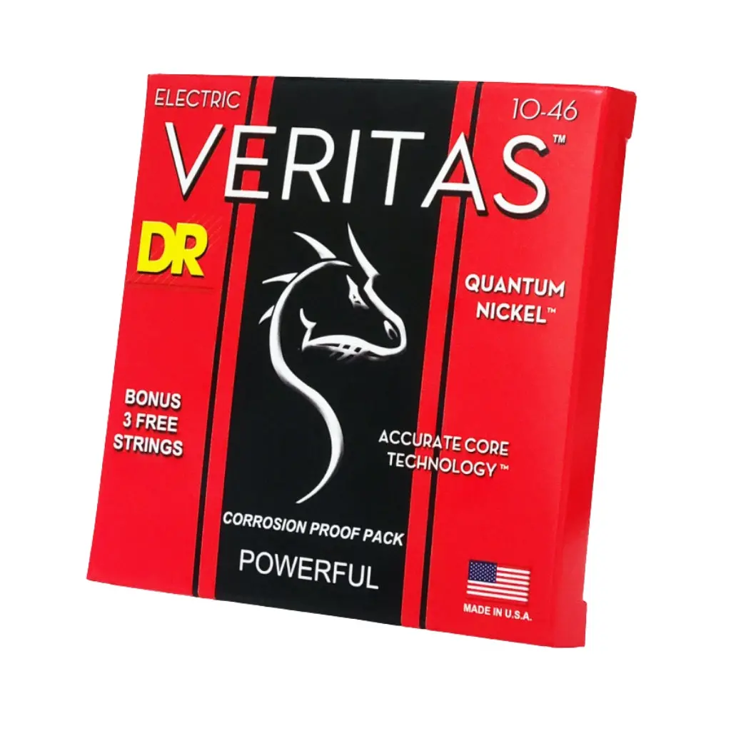 Dr Veritas Coated Core Technology Electric Guitar Strings - Medium 10-46 1