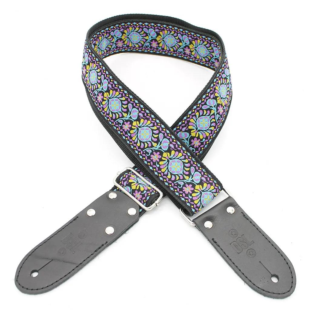 Dsl Jac20-Tuk-Purple Strap 2" Jacquard Weave Tuk Purple 1