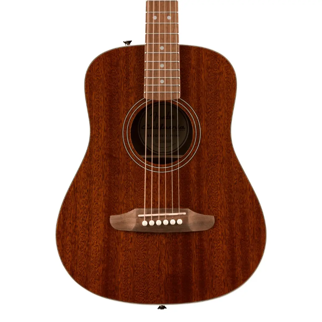 Fender California Standard Redondo Mini Acoustic Guitar - Natural Sapele, Sapele Top 1