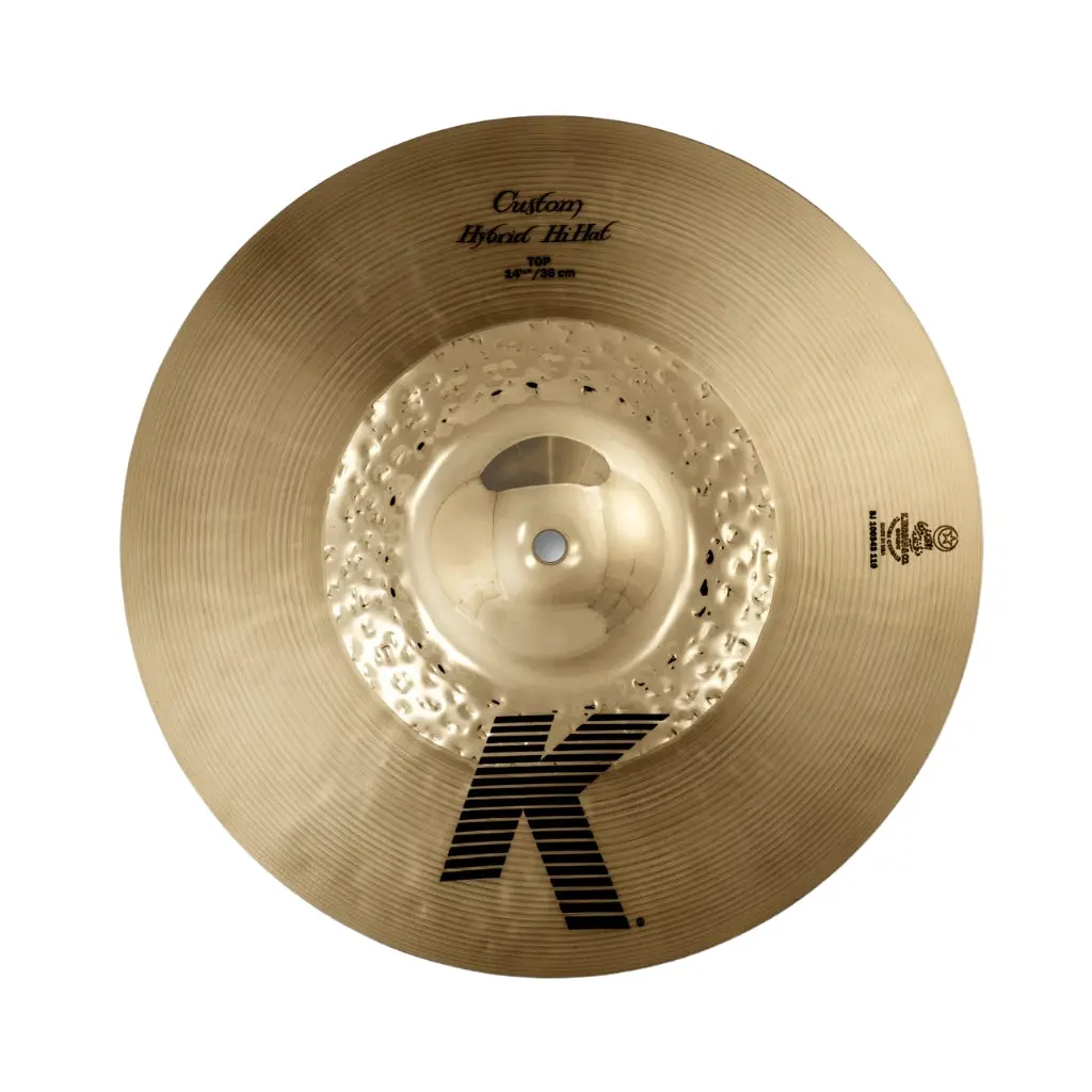 Zildjian 14.25 Inch K Custom Hybrid Hi-Hat Cymbal - Top Only 1