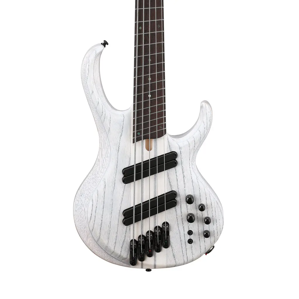 Ibanez Bass Workshop Btb865ms 5-String Bass - Transparent White Flat 1