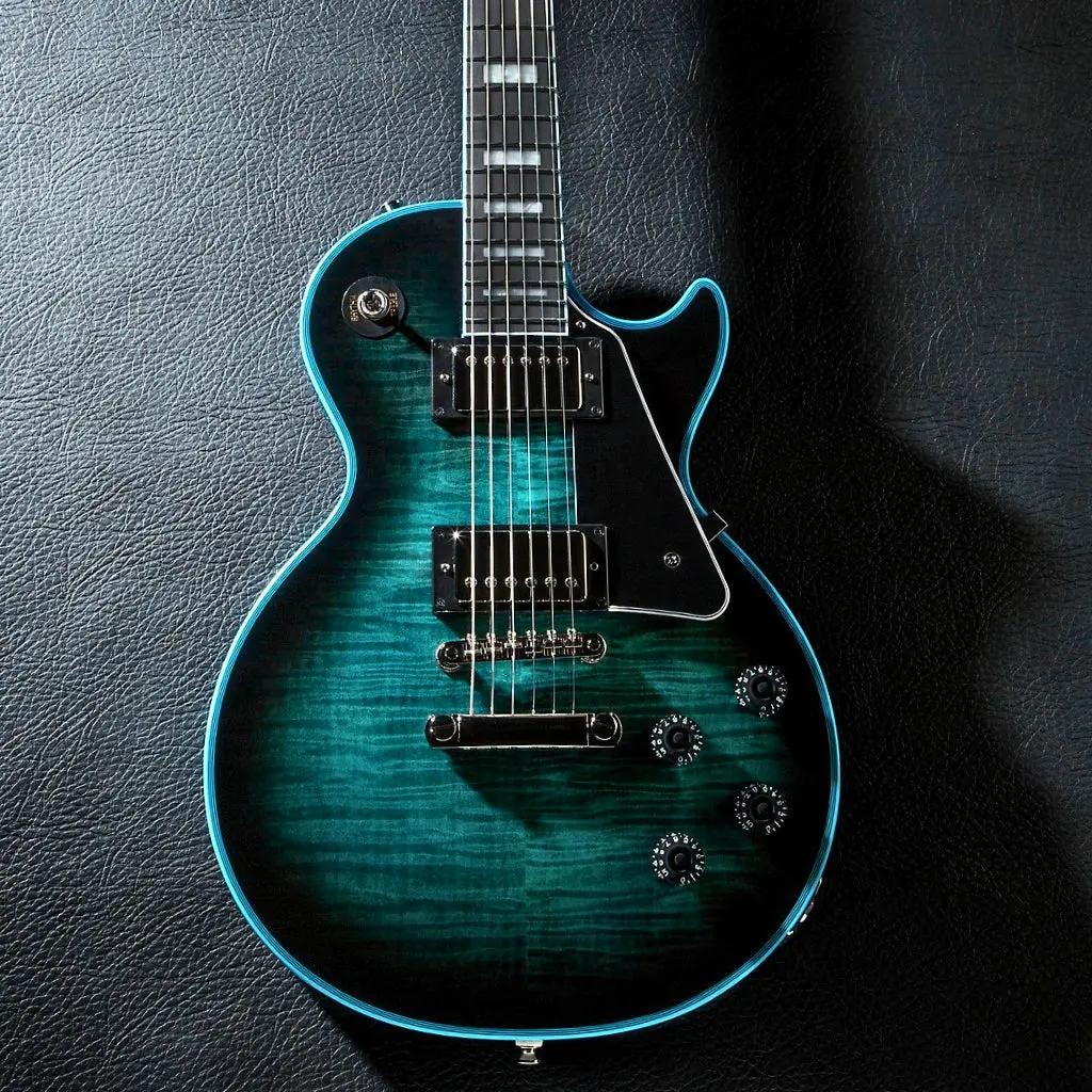 Epiphone Les Paul Custom Widow Limited Edition Electric Guitar - Indigo Burst 1