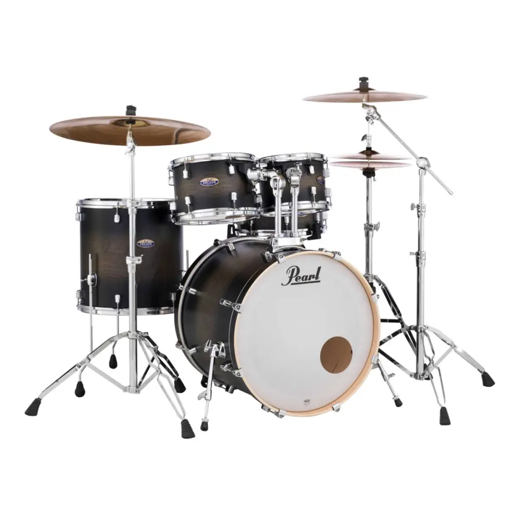 Pearl Decade Maple 5Pc 22" Fusion Increda-Bundle Drum Kit - Satin Black Burst 2