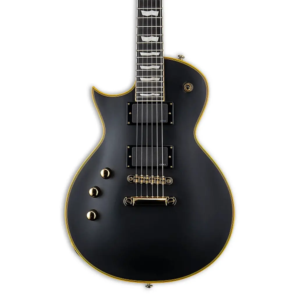 Esp Ltd Ec-1000 Deluxe Left Handed Electric Guitar - Vintage Black 1
