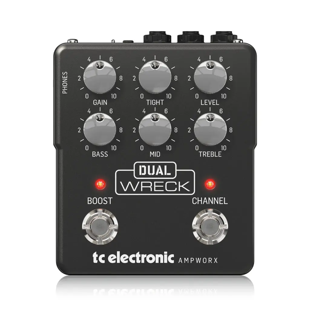 Tc Electronic Dual Wreck Dual Channel Guitar Preamp Pedal 1