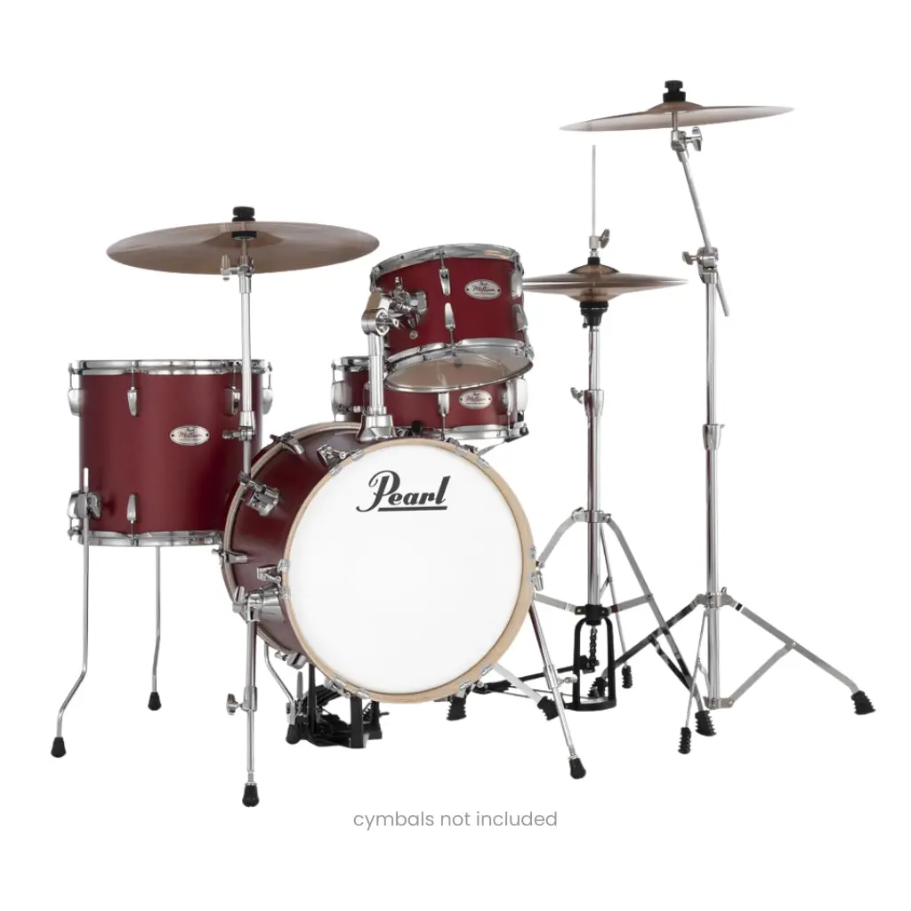 Pearl Midtown Series Mt564c747 4-Piece Drum Set With Hardware - Matte Red 1