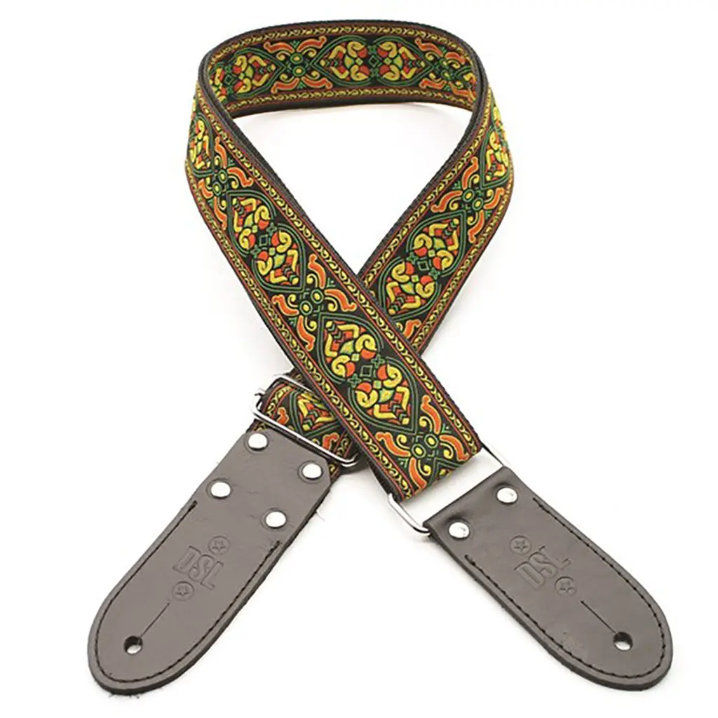 Dsl Jac20-Dc-Yellow Strap 2" Jacquard Weave Dc Yellow 1