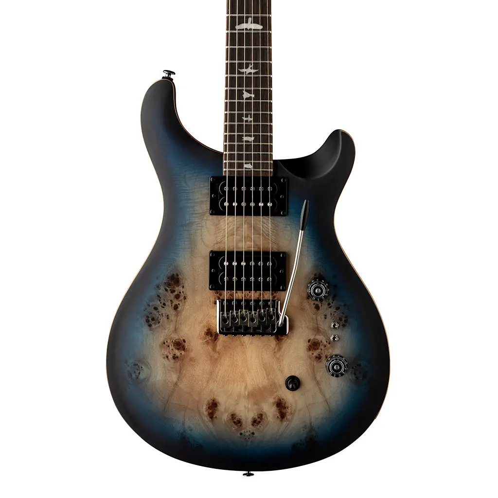 Prs Se Exotic Veneer Limited Edition Custom 24-08 Poplar Burl - Lake Blue Midnight Burst 1