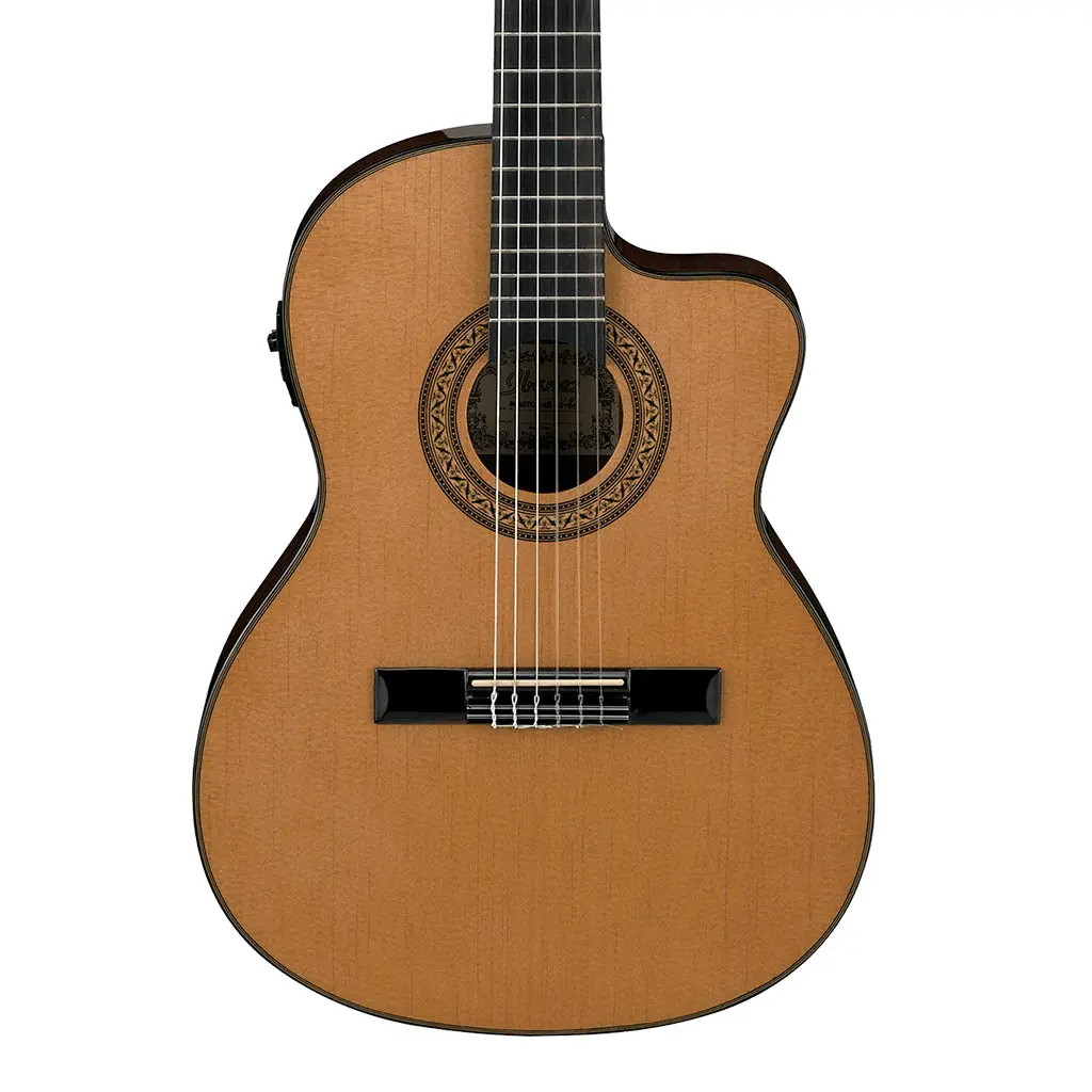 Ibanez Ga5tce Slim Classical Guitar - Amber High Gloss 1