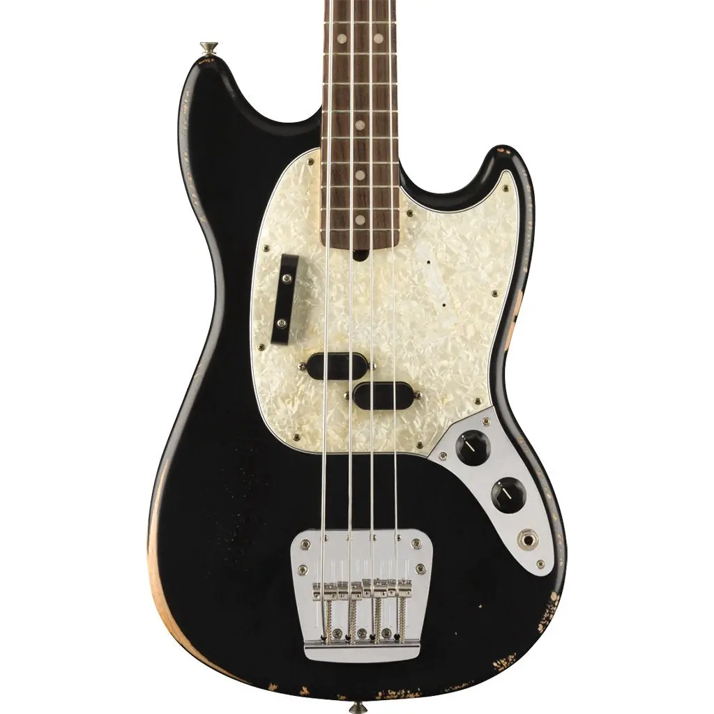 Fender - Jmj Mustang Bass - Black - Rosewood Fretboard 1