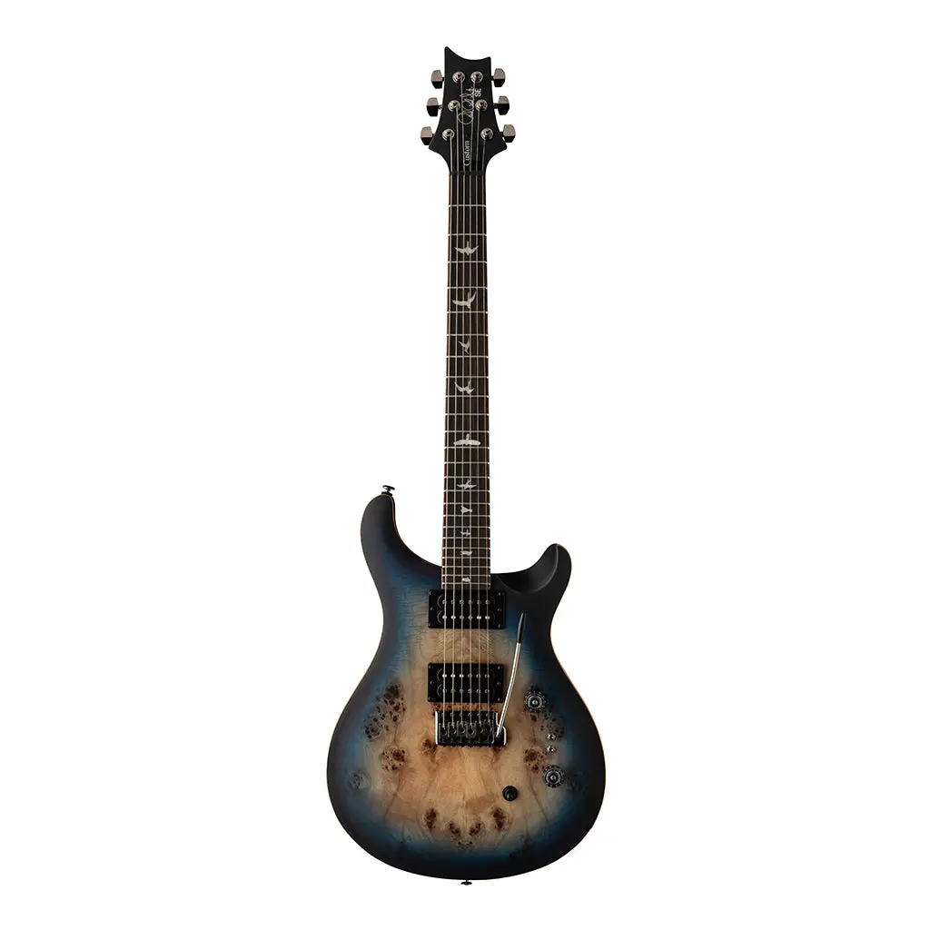 Prs Se Exotic Veneer Limited Edition Custom 24-08 Poplar Burl - Lake Blue Midnight Burst 2