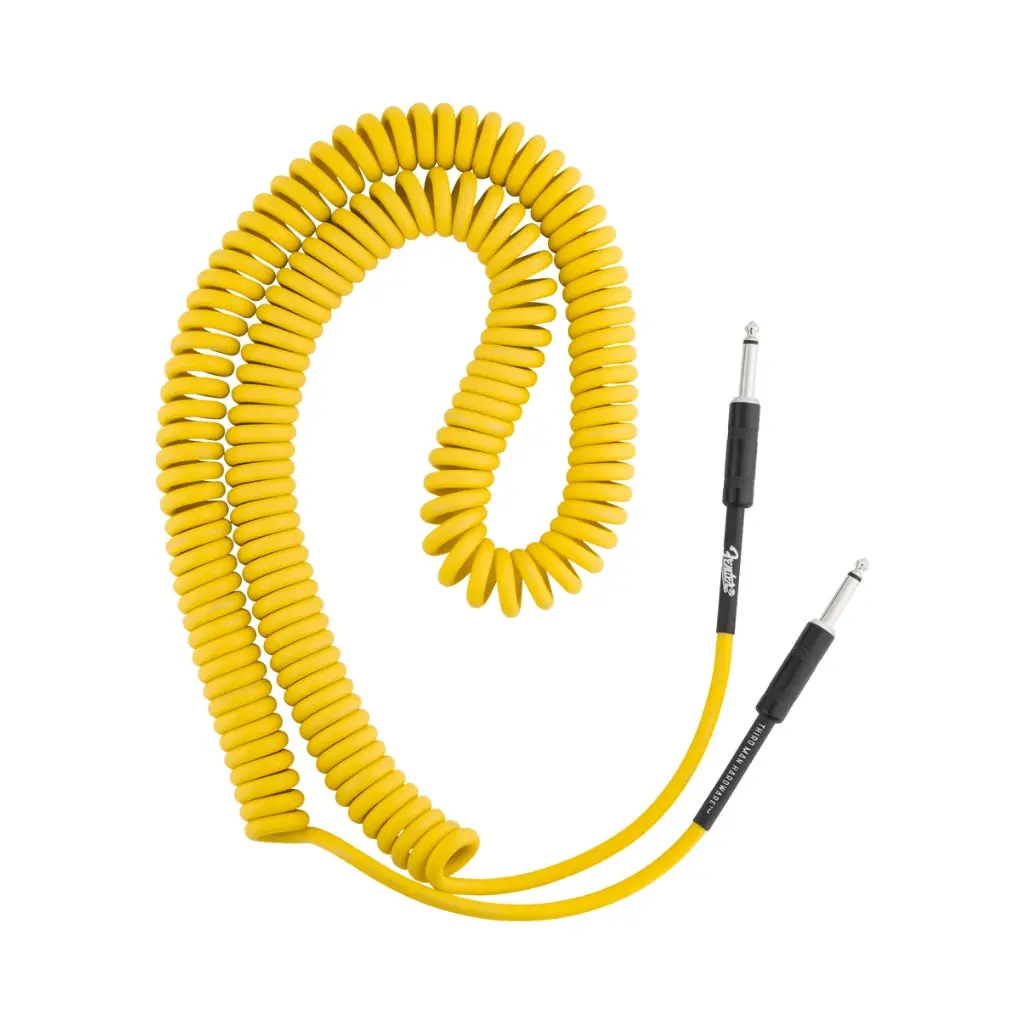 Fender X Third Man Hardware 30' Coil Cable - Yellow 1