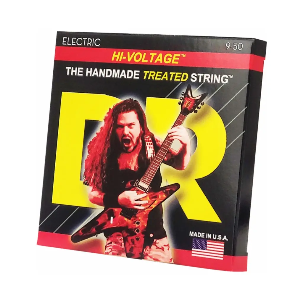 Dr Hi-Voltage Dimebag Darrell Signature Electric Guitar Strings - Light To Heavy 9-50 1