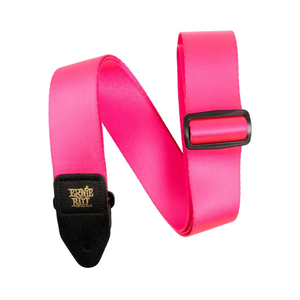 Ernie Ball Premium Guitar Strap/Bass Strap - Neon Pink 1