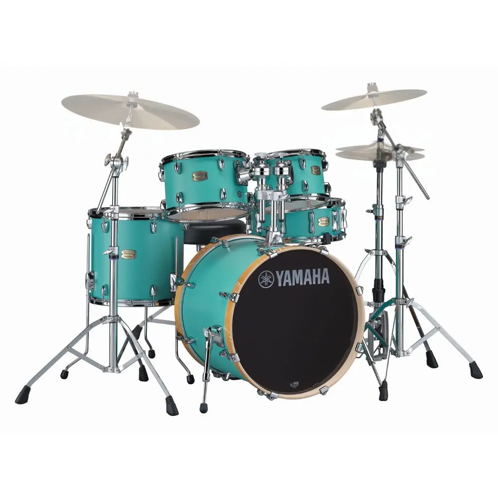 Yamaha Stage Custom Birch Fusion Pack With Hw780 Hardware - Matte Surf Green 1