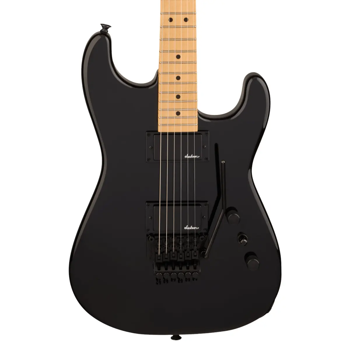 Jackson Pro Origins 1985 San Dimas Sd1 Hh Fr Electric Guitar - Gloss Black, Maple Fingerboard 1