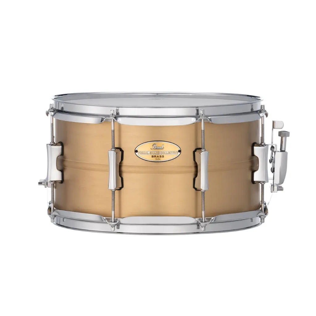 Pearl Primal Collective Snare Drum - 7 Inches X 13 Inches, Brushed Brass 1
