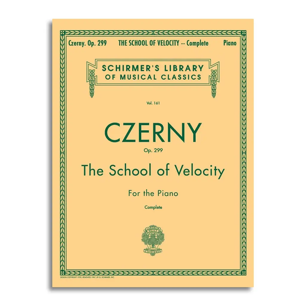 Czerny - School Of Velocity Op 299 Complete Piano - Book 1