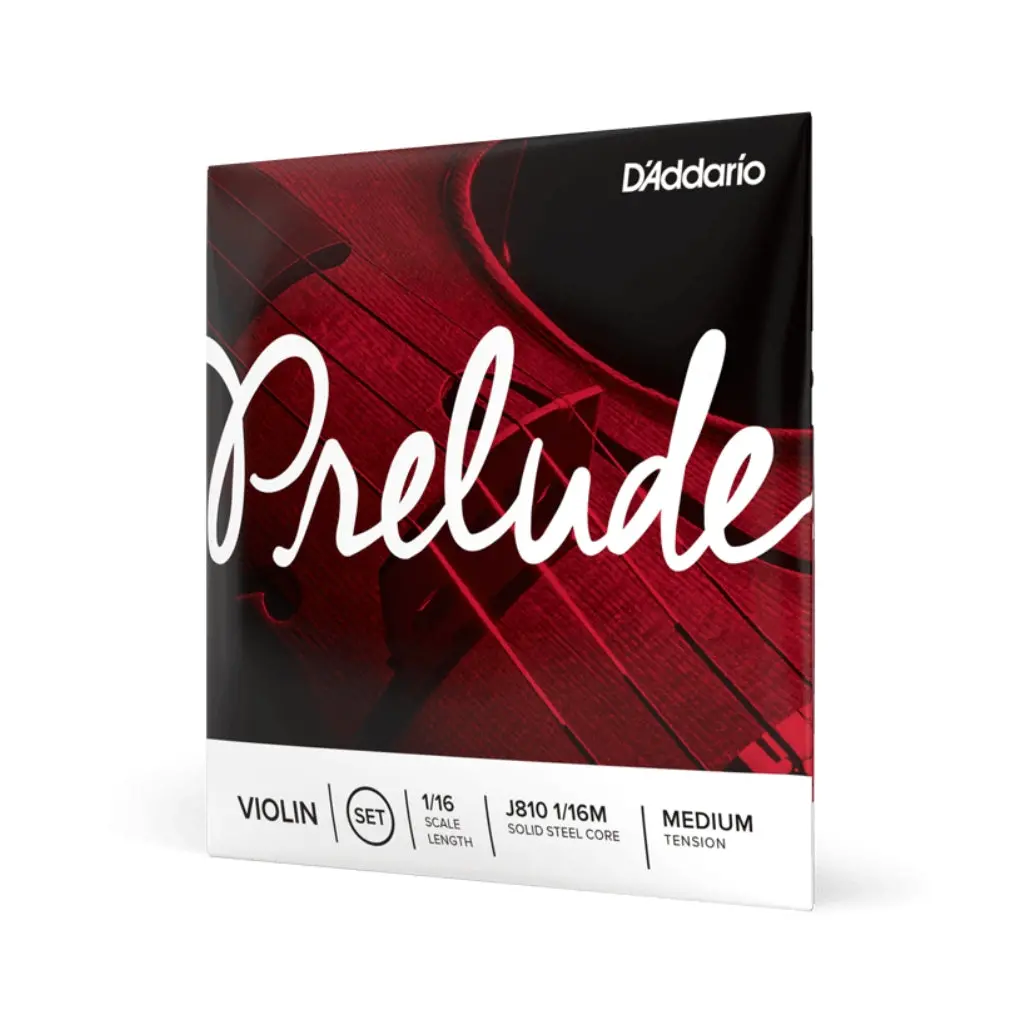 D'addario J810 Prelude Violin String Set - 1/16 Scale, Medium Tension 1