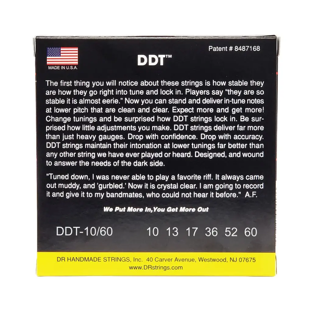 Dr Drop-Down Tuning Nickel Plated Steel Electric Guitar Strings - Big To Heavier 10-60 2