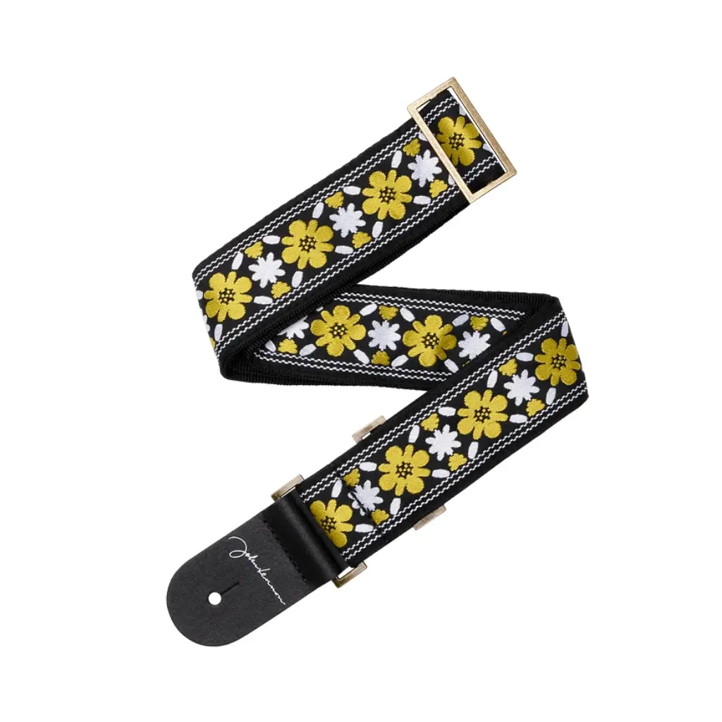 D'addario John Lennon Signature Strap - Rooftop Jacquard 1