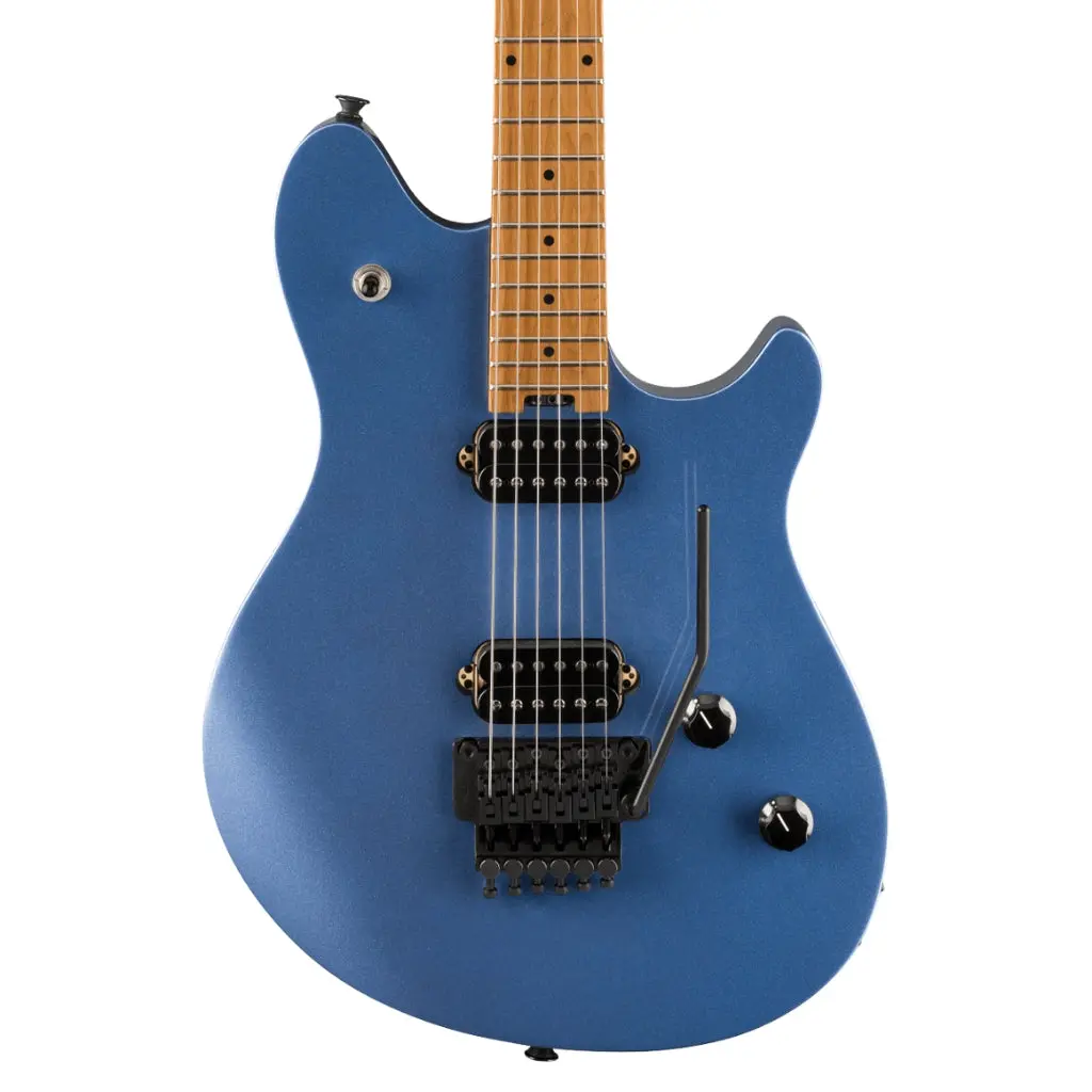 Evh Wolfgang Wg Standard With Baked Maple Fingerboard - Pelham Blue 1