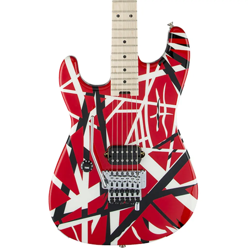 Evh Striped Series Left Handed - Red Black White 1