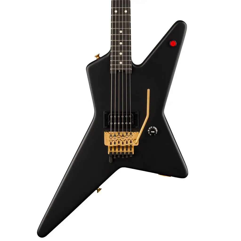 Evh Limited Edition Star, Ebony Fingerboard, Stealth Black With Gold Hardware 1