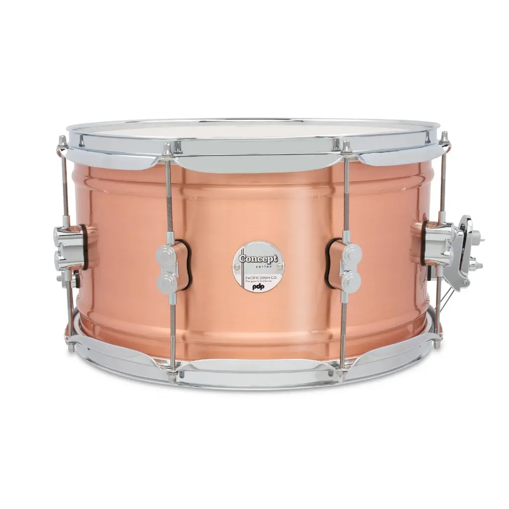 Pdp Concept Brass 8X14-Inch 1.2Mm Snare Drum - Natural Satin Brushed Copper 1