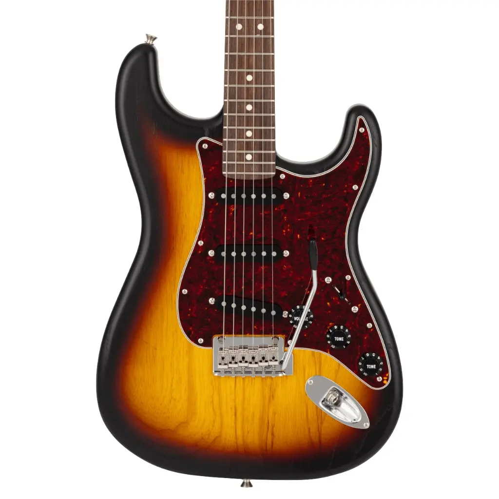 Fender Made In Japan Limited Stratocaster Raw Ash - 3 Color Sunburst 1