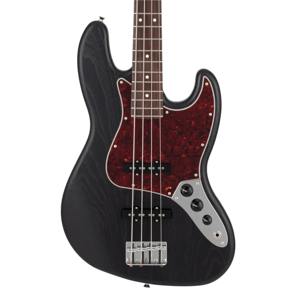 Fender Made In Japan Limited Jazz Bass Raw - Ash Black 1