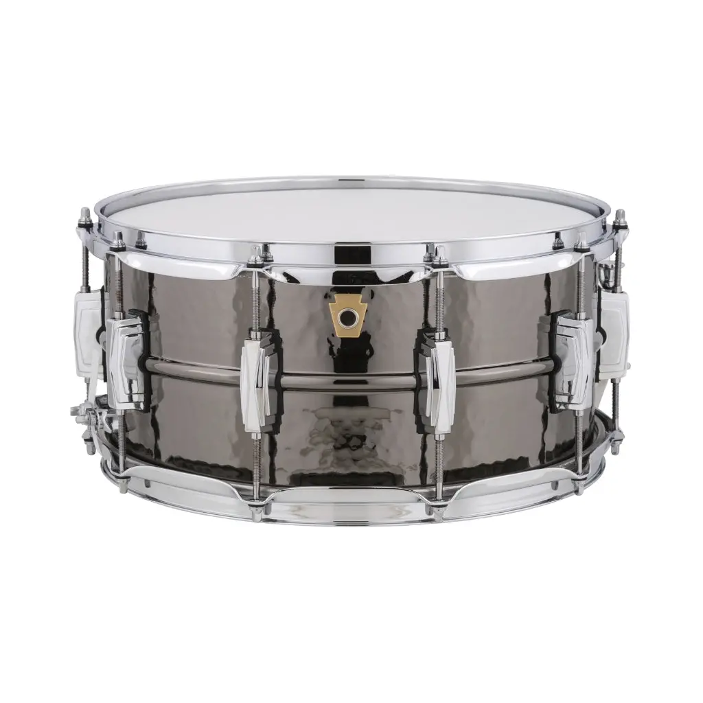 Ludwig Black Beauty Hammered Brass Snare Drum - 6.5 Inches X 14 Inches, Black Nickel 1