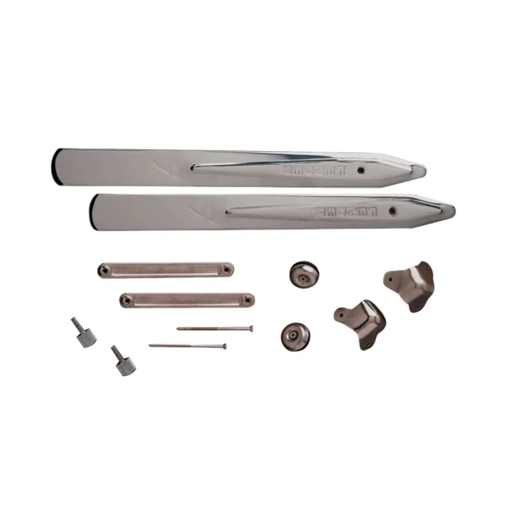 Fender Pure Vintage 14" Tilt Back Legs - Chrome, Set Of 2 2