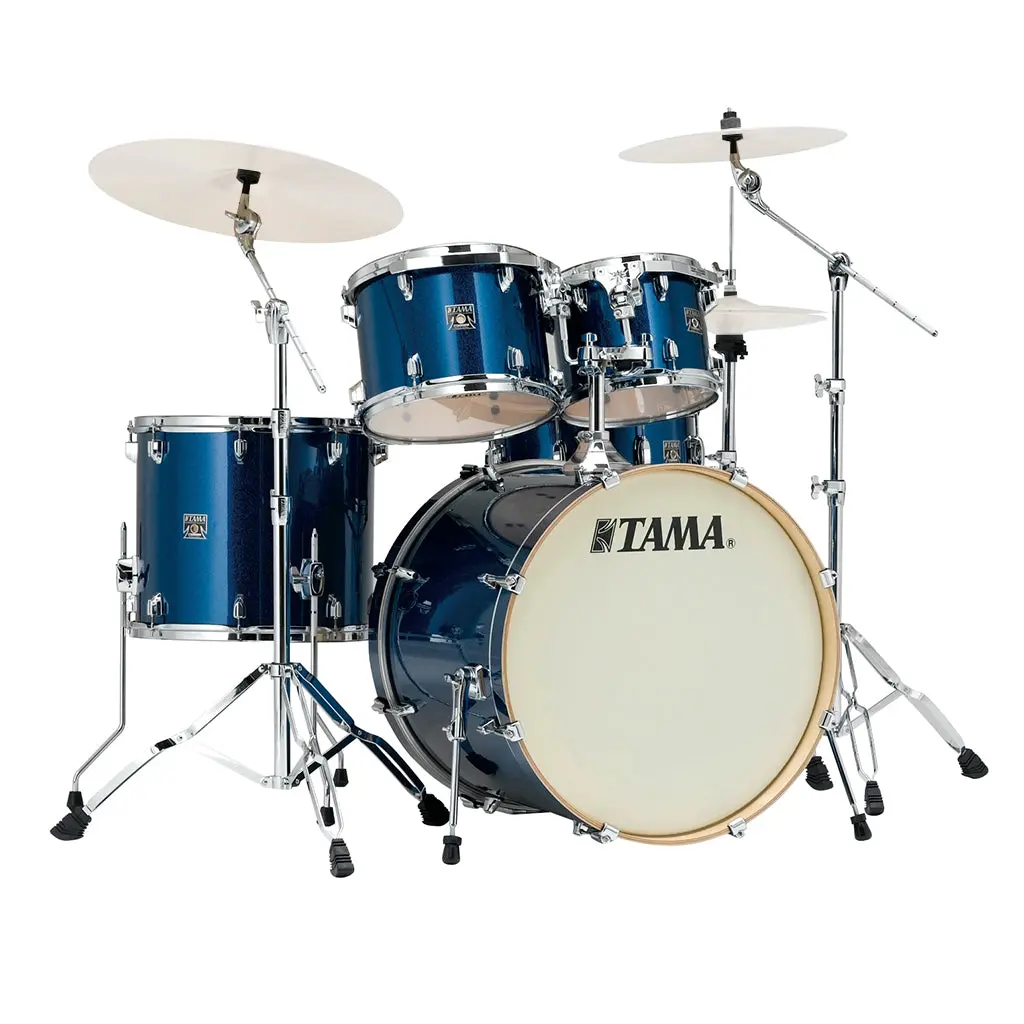 Tama Superstar Classic 5-Piece Shell Pack With 22" Bass Drum And Sm5w Hardware Pack Included - Indigo Sparkle 1