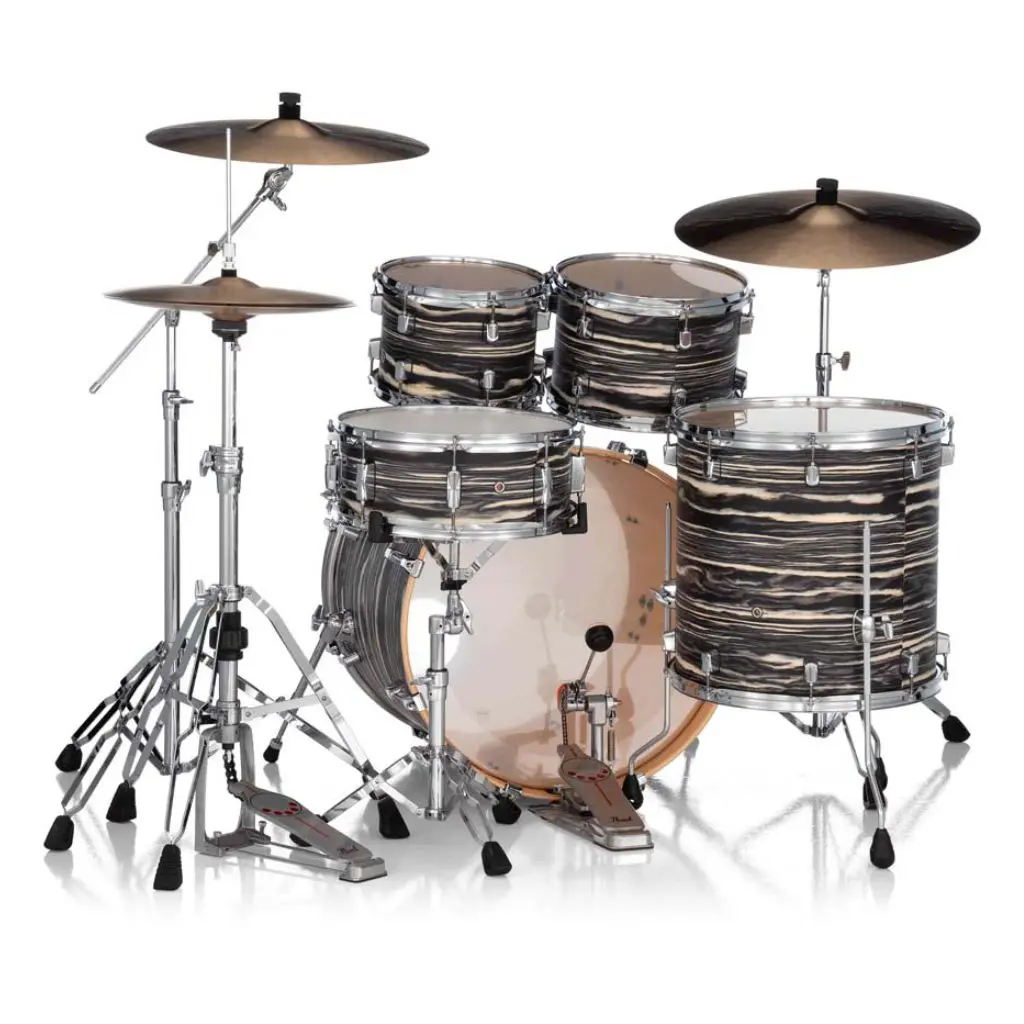 Pearl Decade Maple Artisan 5Pc 22" Fusion Plus Drum Kit - Black Satin Marble 2