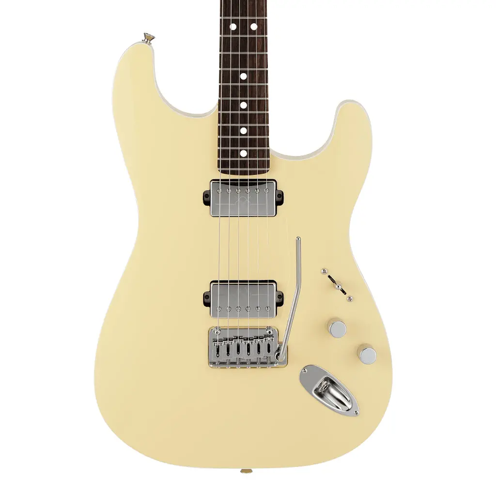 Fender Mami Stratocaster® Omochi, Rosewood Fingerboard, Vintage White 1