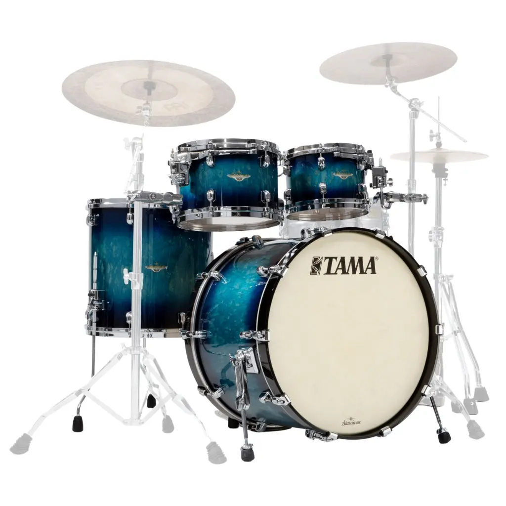 Tama Ma42tzbns Starclassic Maple 4-Piece Shell Kit - Molten Electric Blue Burst 1