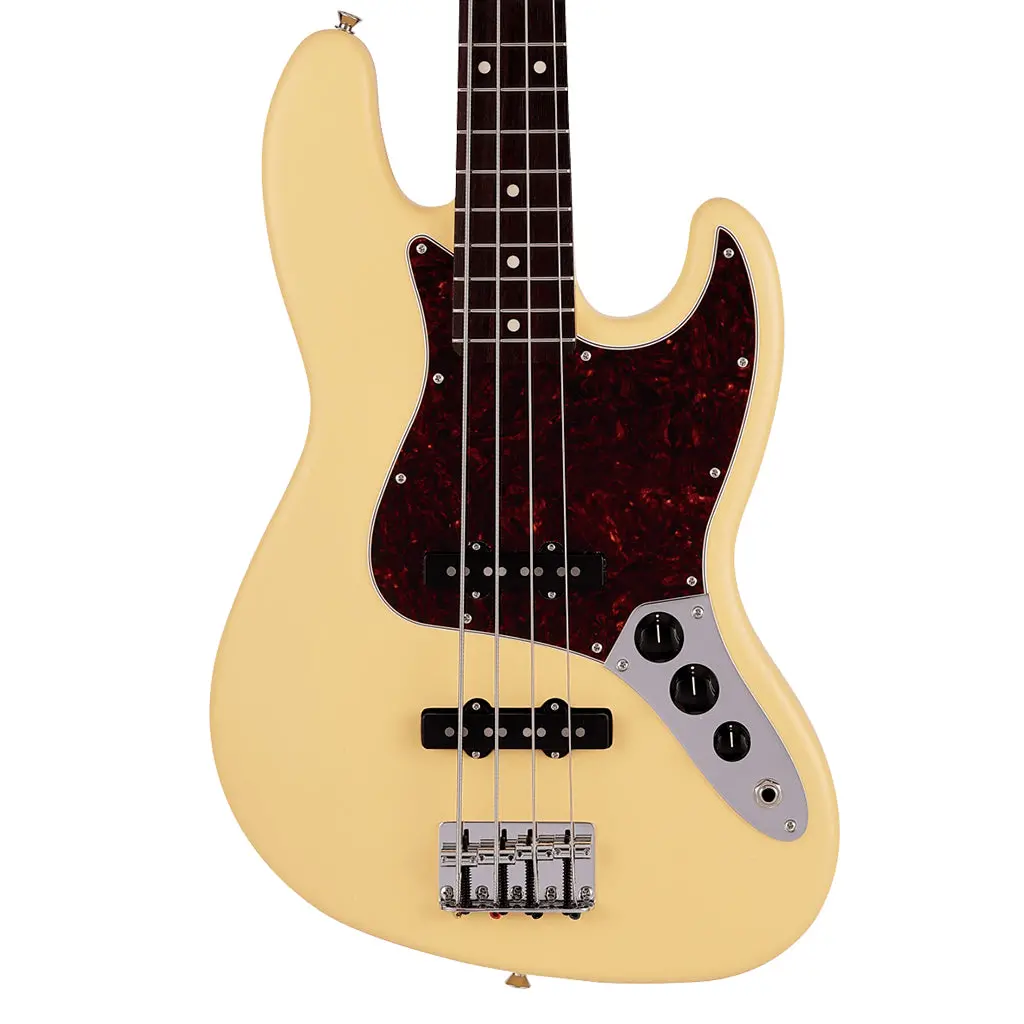 Fender  Made In Japan Junior Collection Jazz Bass®, Rosewood Fingerboard, Satin Vintage White 1