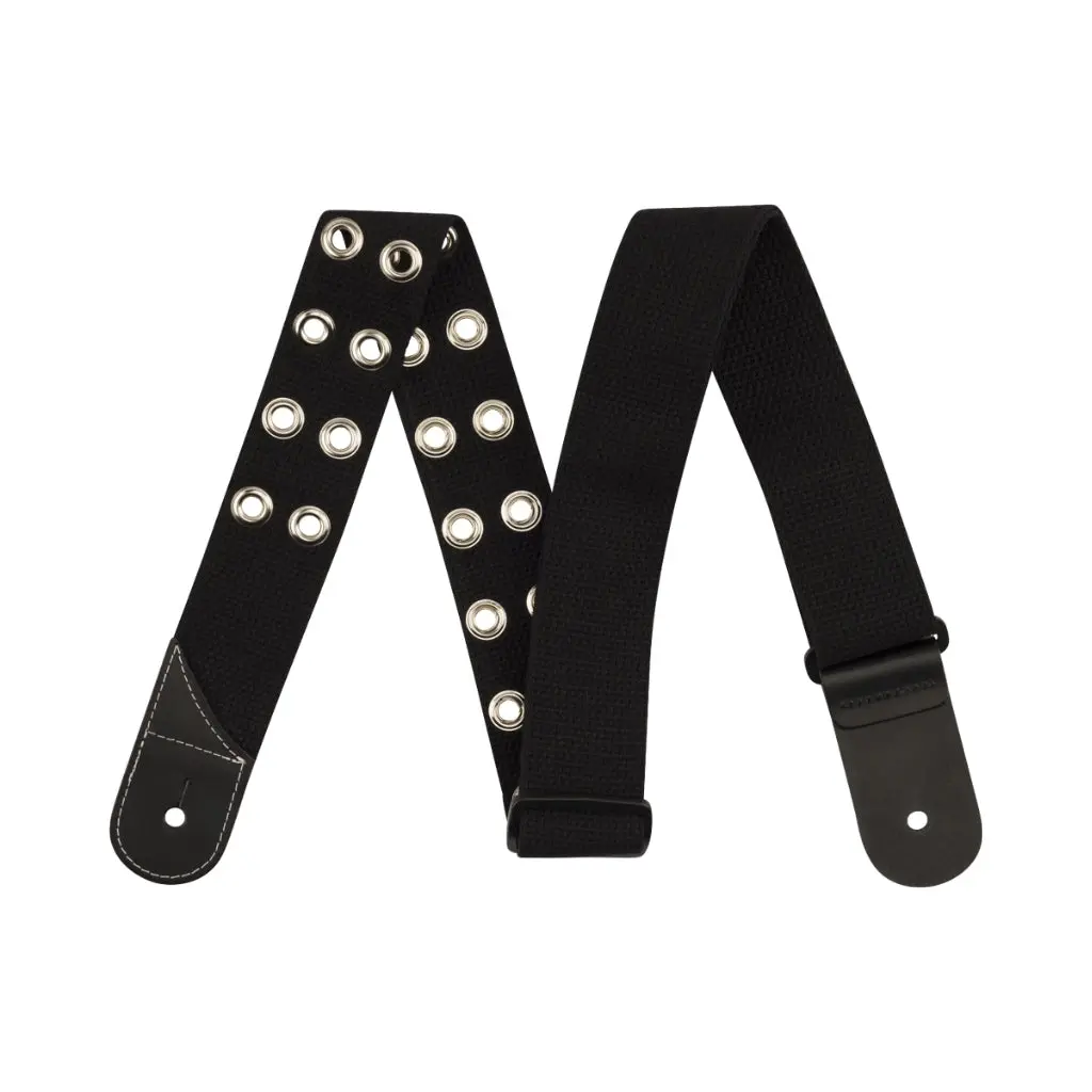Jackson Cotton Grommet Strap - Black 1