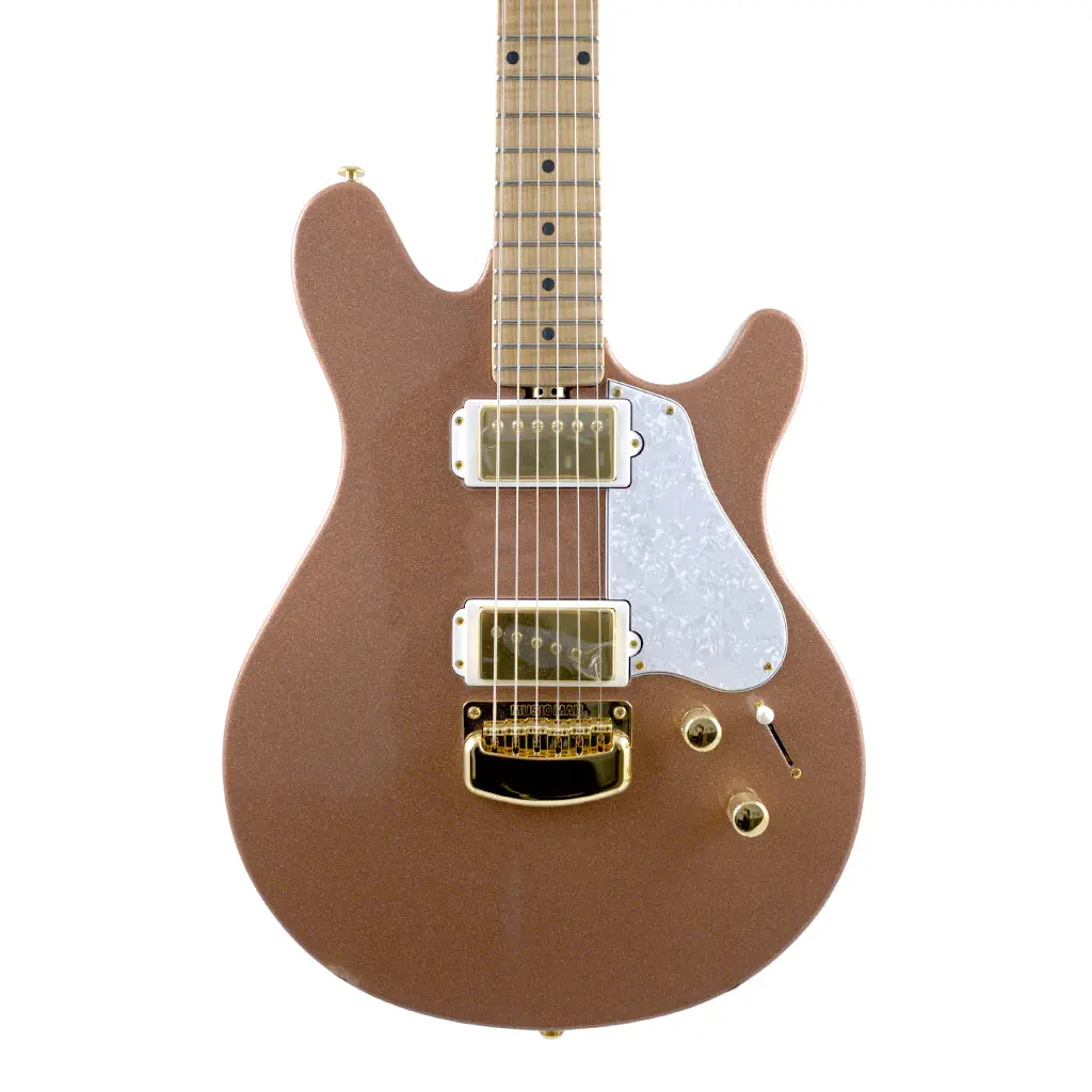 Ernie Ball Music Man Valentine W/White Pearloid Pickguard - Pink Champagne 1