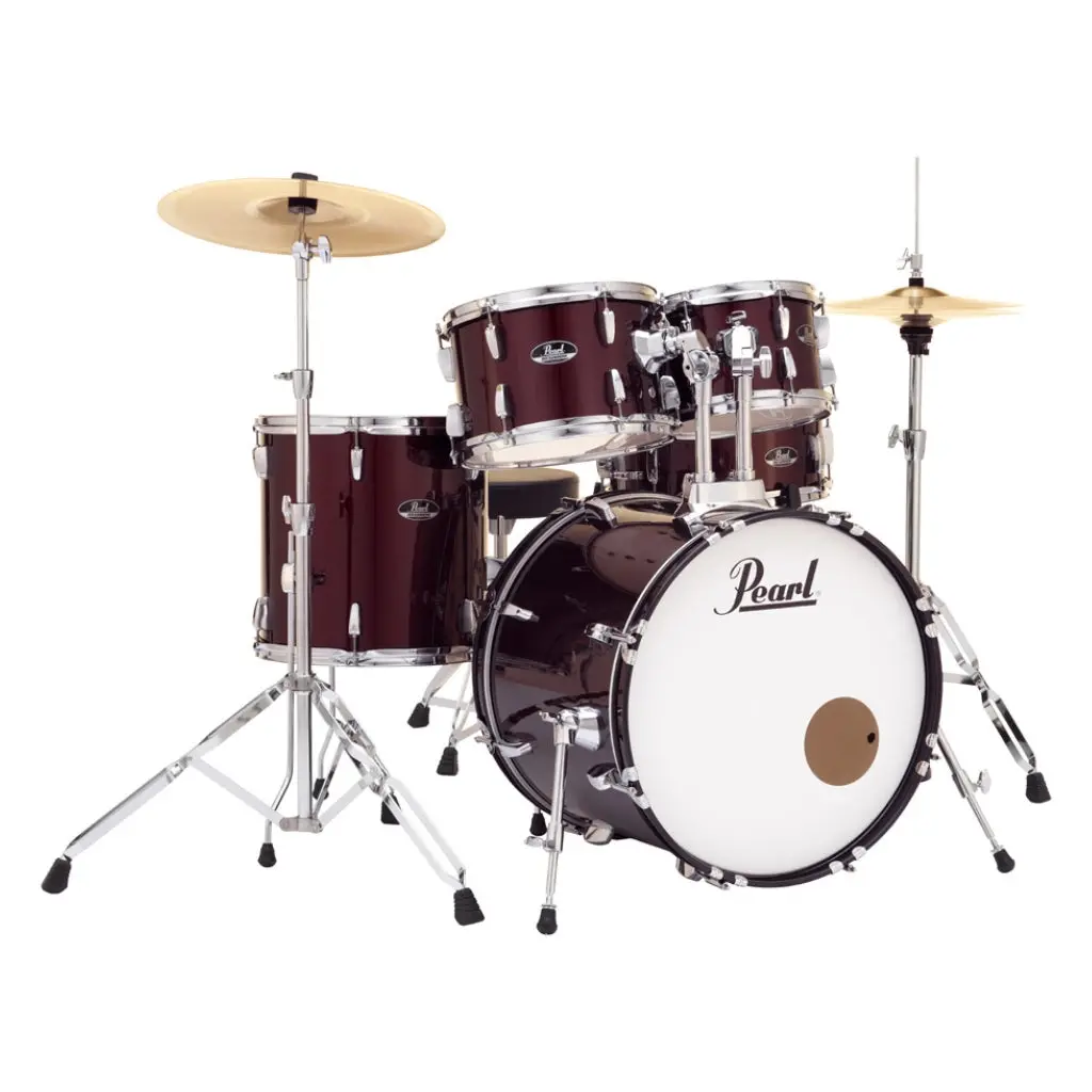 Pearl Roadshow 20" 5Pc Fusion Drum Kit With Hardware And Cymbals - Red Wine 1