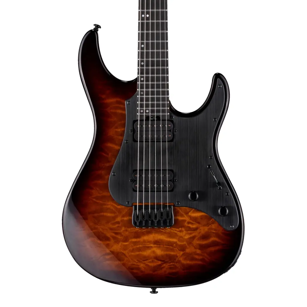 Esp Ltd Deluxe Sn-1000 Ht Electric Guitar - Dark Brown Sunburst 1
