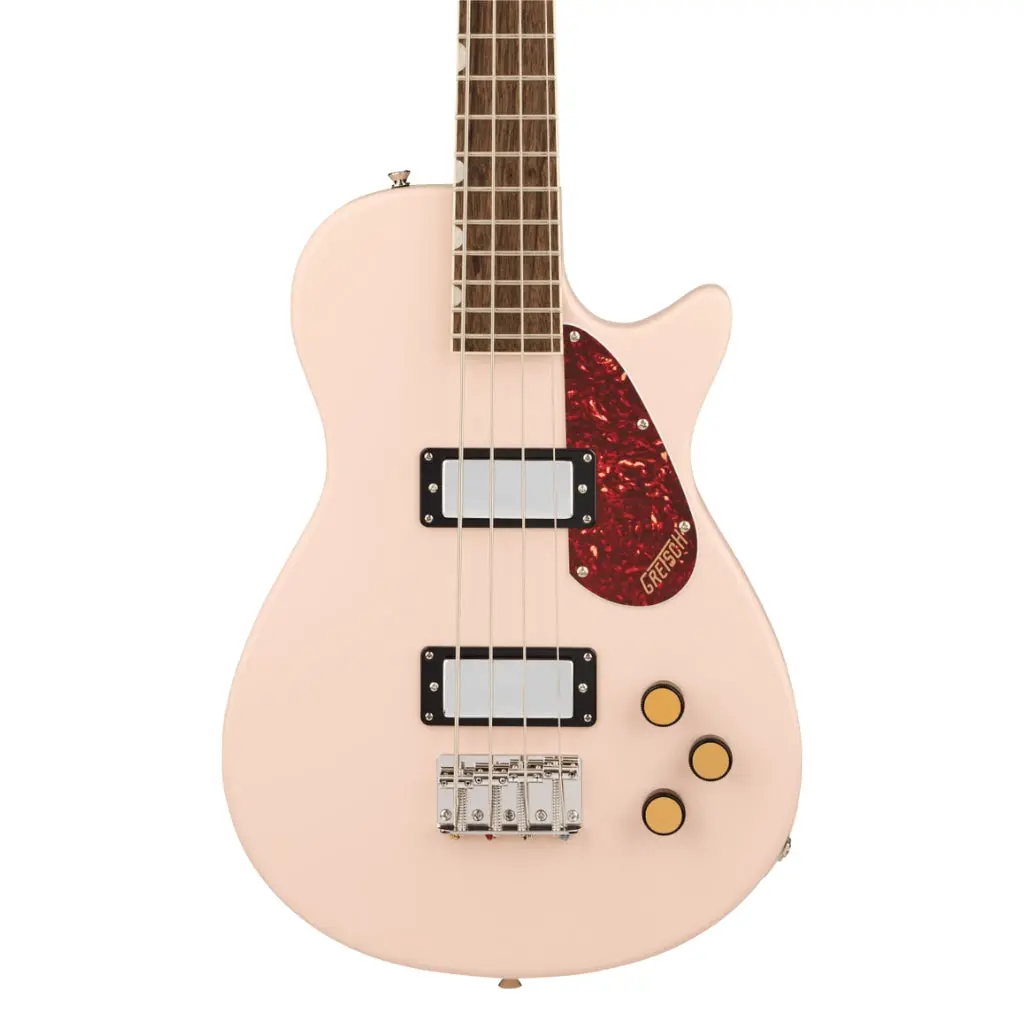 Gretsch Streamliner Jet Club Single-Cut Bass Guitar - Shell Pink, Laurel Fingerboard 1