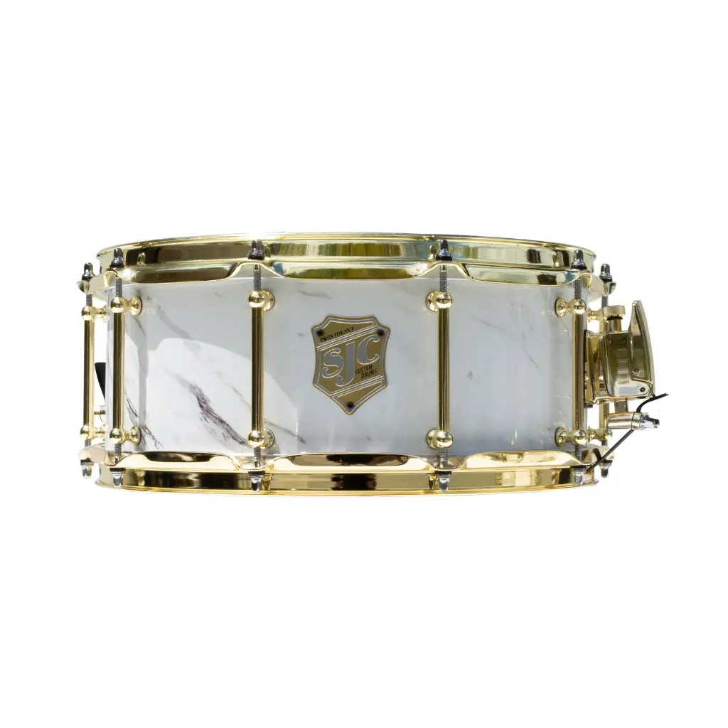 Sjc Custom Drums Providence Series Snare Drum - 6 X 14-Inch - Calcutta White 1