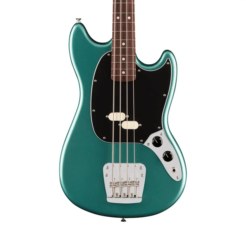 Fender American Professional Classic Mustang Bass - Faded Sherwood Green Metallic,  Rosewood Fingerboard 1