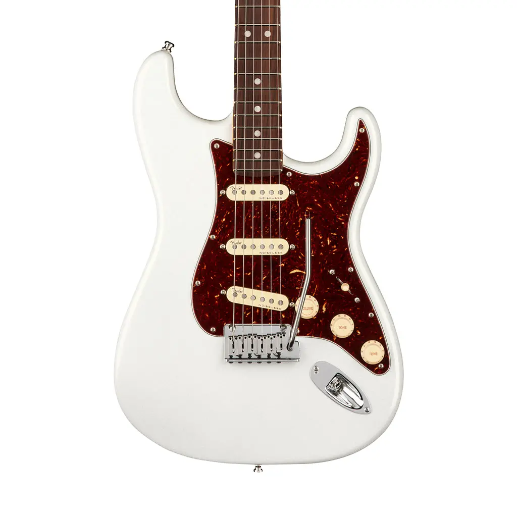 Fender American Ultra Stratocaster Rosewood Electric Guitar - Arctic Pearl 1