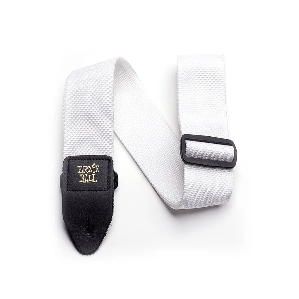 Ernie Ball Polypro Guitar Strap, White 1