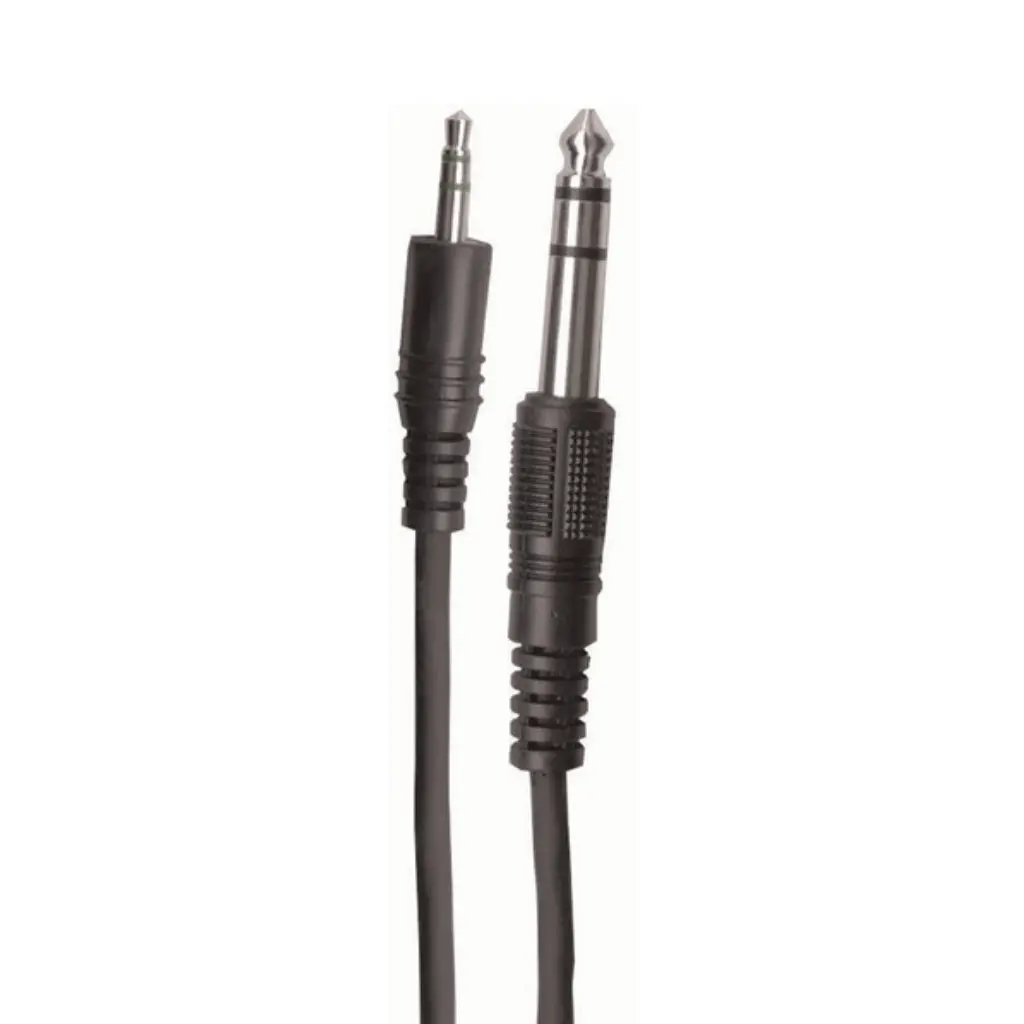 Australasian Rock Leads 6.5Ft Stereo Jack Cable - 3.5Mm Male To 6.3Mm Male 1