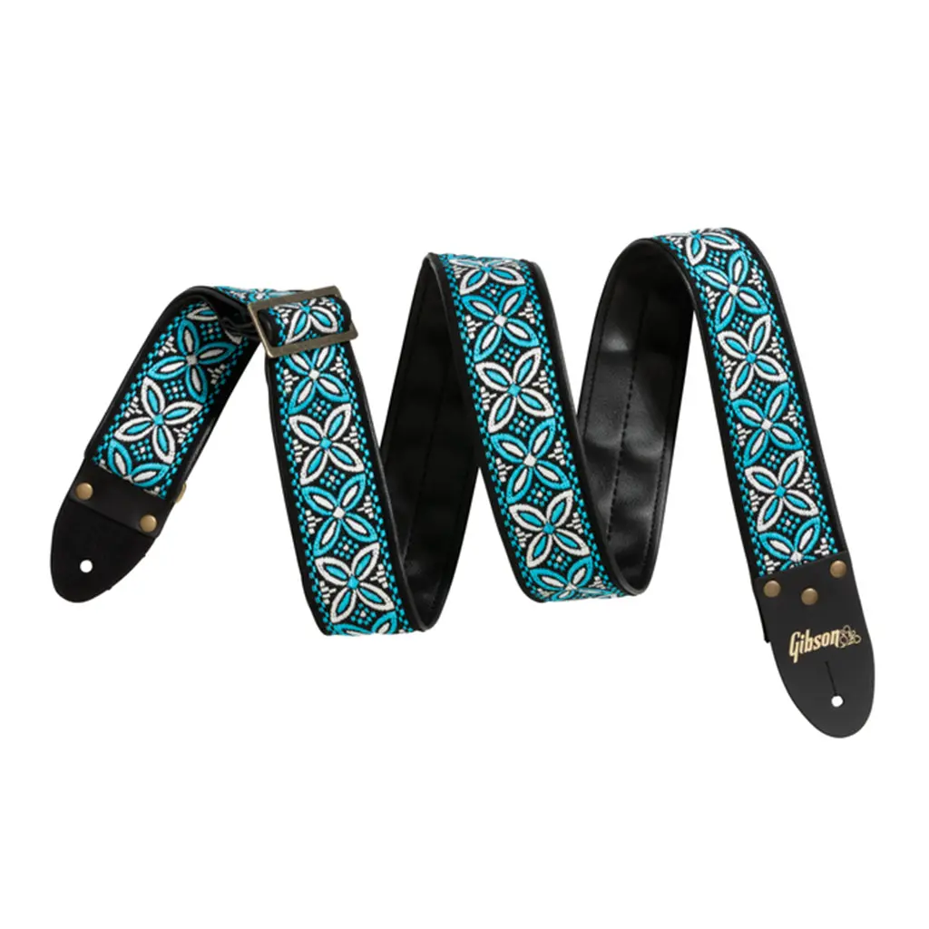 Gibson Dog Gtr Strap & Collar Set Blue Sm 7-27Kg 1